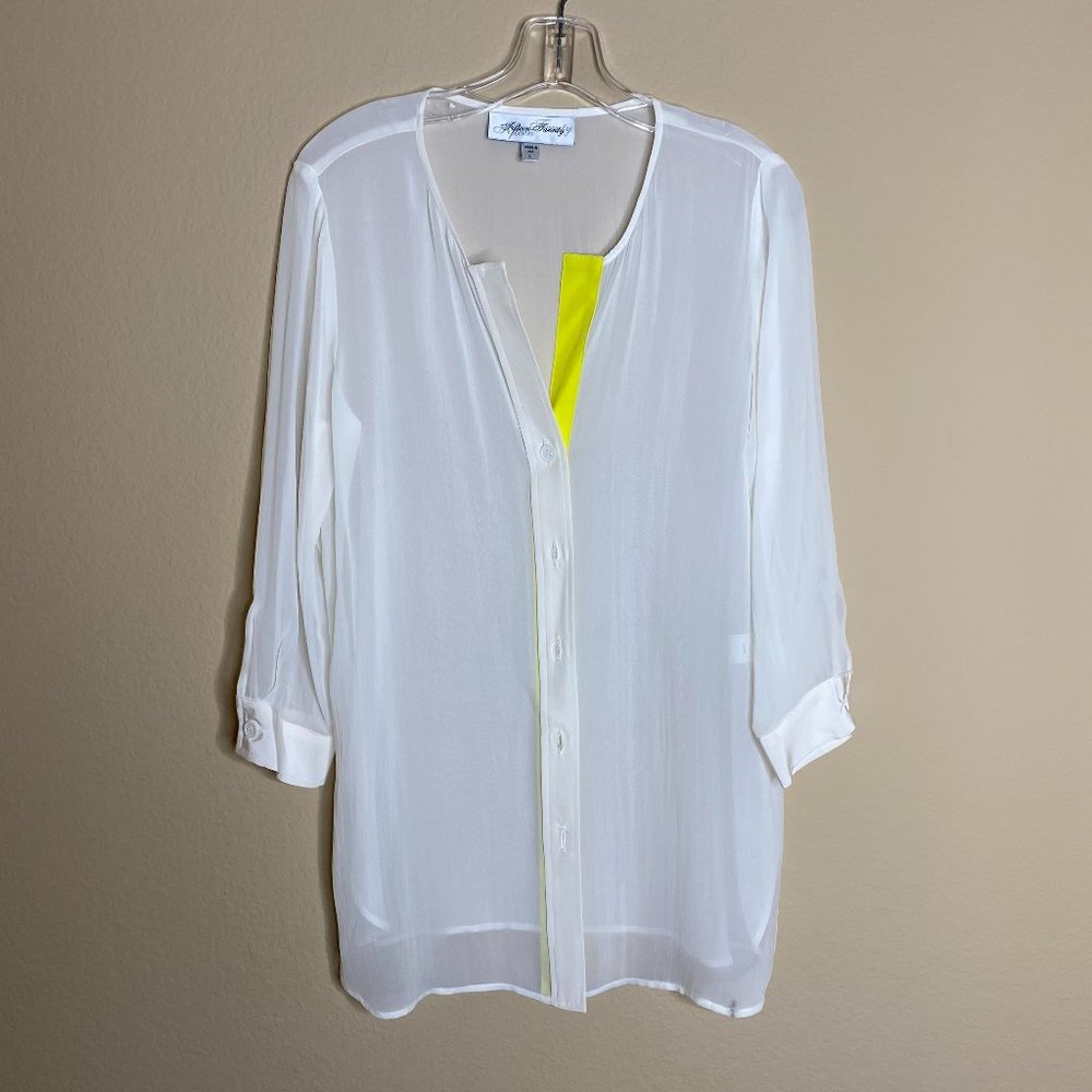 NEW fifteen-twenty silk sheer tunic blouse